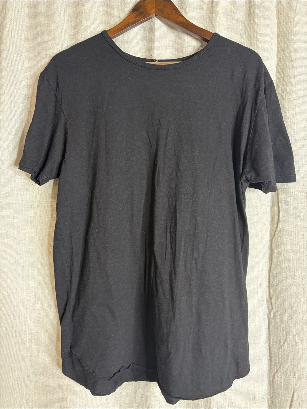 Men's Black Crew Neck Short Sleeve Tee